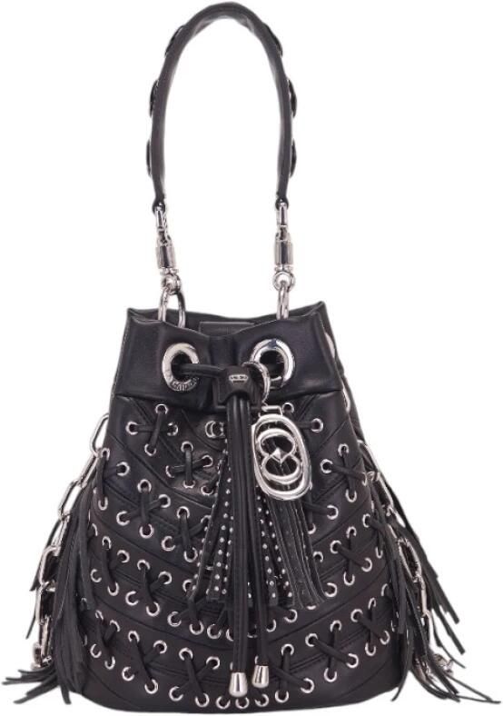 La Carrie Stijlvolle Leren Tas Black Dames