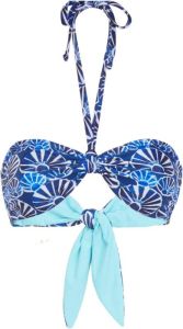 La DoubleJ 3-Way Bandeau Bikini Top Blauw Dames