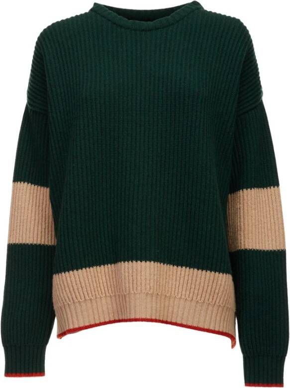 La DoubleJ Crewneck Sweater Groen Dames