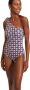 La DoubleJ Eén-Schouderige Goddess Suit Purple Dames - Thumbnail 1