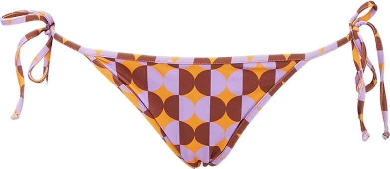 La DoubleJ Omkeerbare Braziliaanse driehoekige bikinibroekjes Oranje Dames