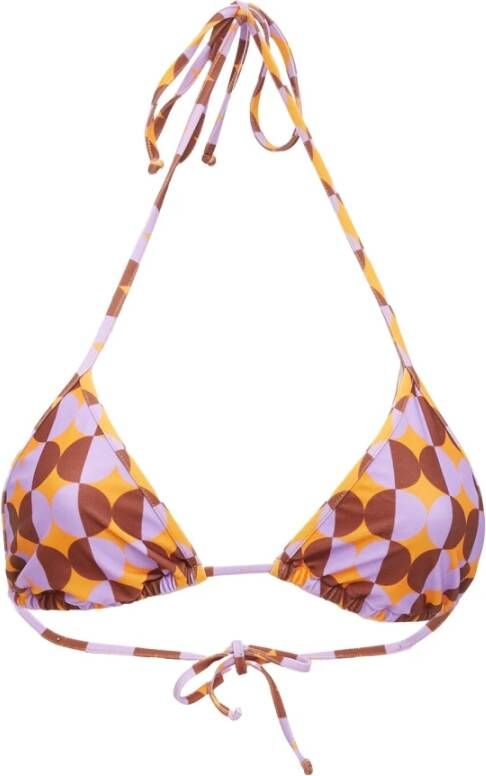 La DoubleJ Omkeerbare driehoekige bikinitop Oranje Dames