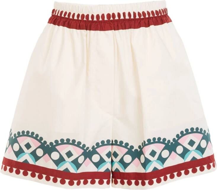 La DoubleJ Pull-up shorts geplaatst Wit Dames