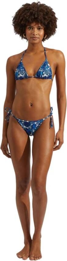 La DoubleJ Stijlvolle Triangle Bikini Bottom Blauw Dames