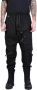 La Haine Inside Us Slim Fit Broek met Verstelbare Tailleband Zwart Heren - Thumbnail 1