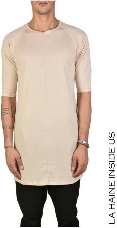 La Haine Inside Us Inside Us Oversize T-shirt Beige Heren