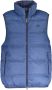 LA MARTINA Blauwe Mouwloze Jas met Contrasterende Details Blauw Heren - Thumbnail 1
