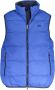 LA MARTINA Blauwe mouwloze jas met contrasterende details Blauw Heren - Thumbnail 1