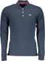 LA MARTINA Blauw Katoenen Poloshirt met Borduurwerk Blue Heren - Thumbnail 4