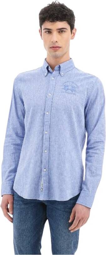 LA MARTINA Casual overhemd Blauw Heren