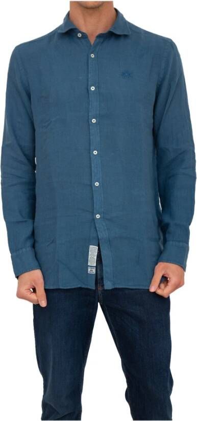 LA MARTINA Casual overhemd Blauw Heren