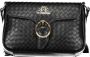 LA MARTINA Elegante zwarte schoudertas met contrasterende details Black Dames - Thumbnail 1