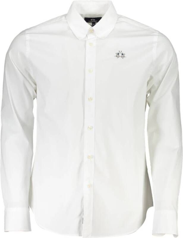 LA MARTINA Elegante Slim Fit Formele Overhemd White Heren