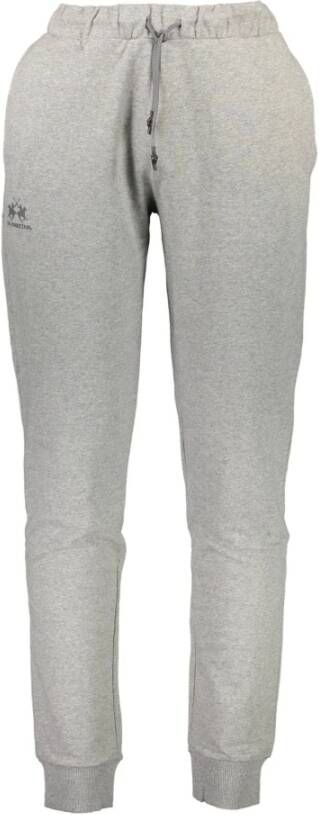 LA MARTINA Sportieve Grijze Herenbroek met Elastische Taille Gray Heren