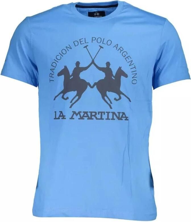LA MARTINA T-shirt Korte Mouw Katoenen T-shirt met korte mouwen en logoprint
