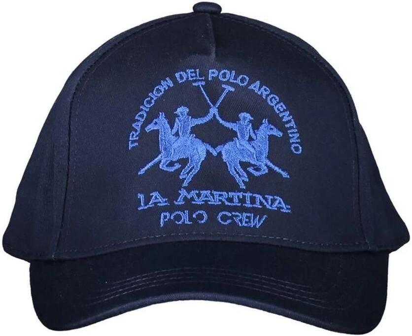 LA MARTINA Blauwe Katoenen Hoeden & Petten met Klep Blue Unisex - Foto 3