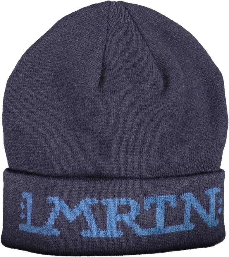 LA MARTINA Elegante geborduurde nylonmuts in blauw Blue Unisex