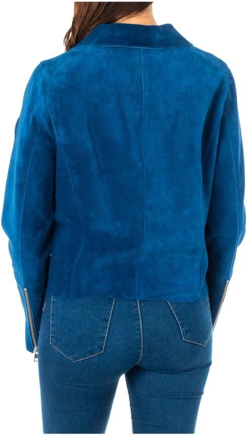 LA MARTINA Blauwe Lange Mouw Jas met Drukknoopsluiting Blue Dames - Foto 2