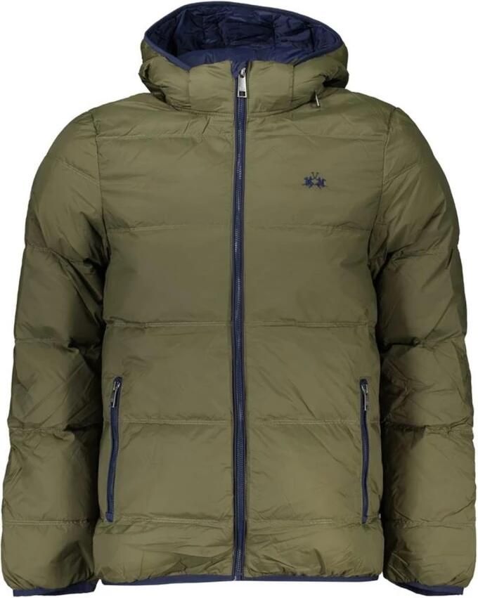 LA MARTINA Elegante groene hoodie met contrastdetails Green Heren