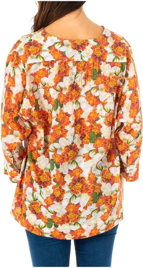 LA MARTINA Blouse met bloemendesign en 3 4 mouwen Multicolor Dames - Foto 2