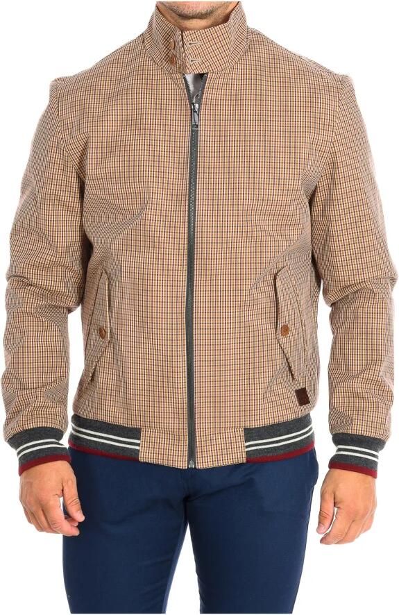 LA MARTINA Bruin Geruite Lange Mouw Jas Brown Heren - Foto 3