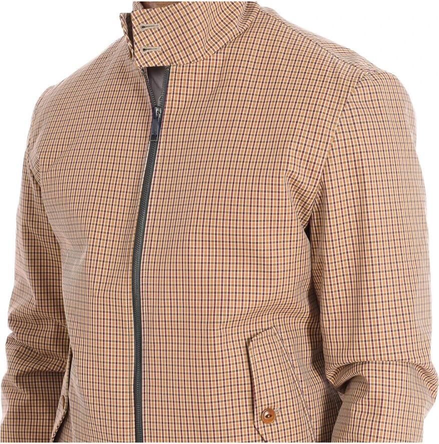 LA MARTINA Bruin Geruite Lange Mouw Jas Brown Heren