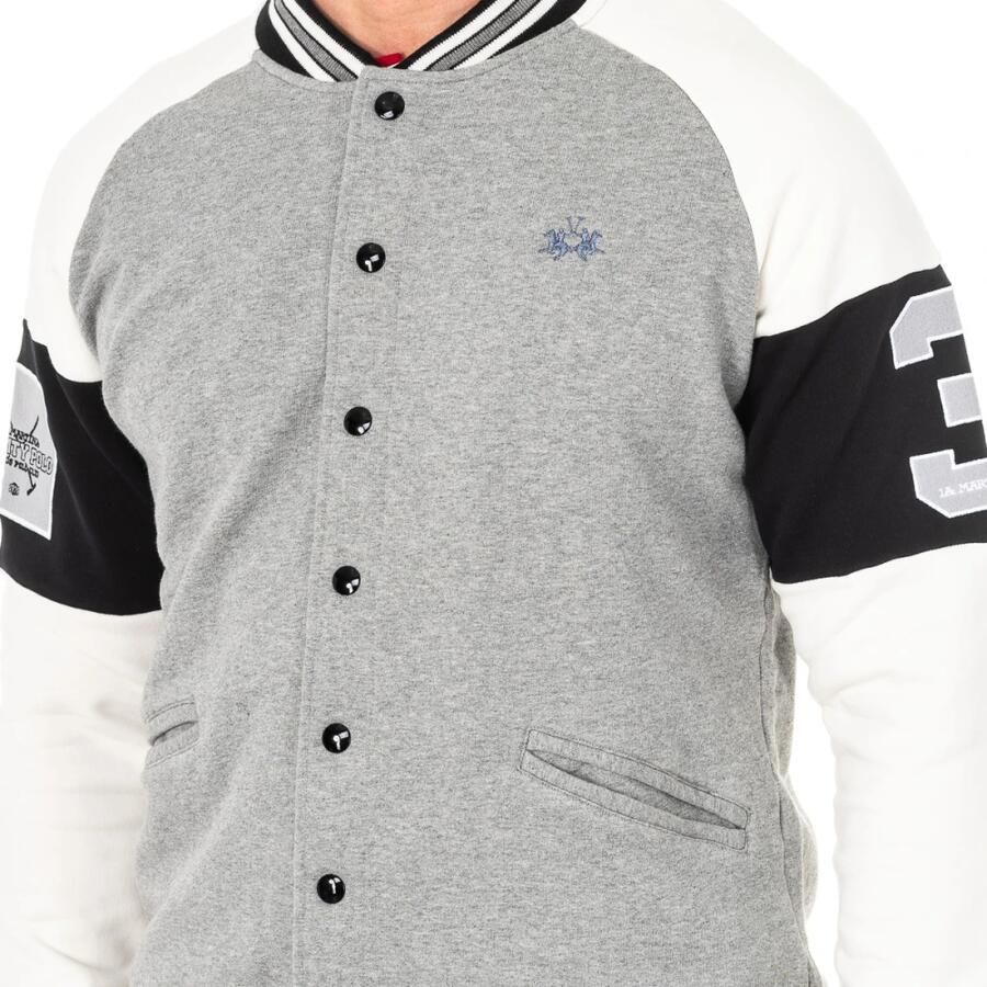 LA MARTINA Cardiganen Gray Heren