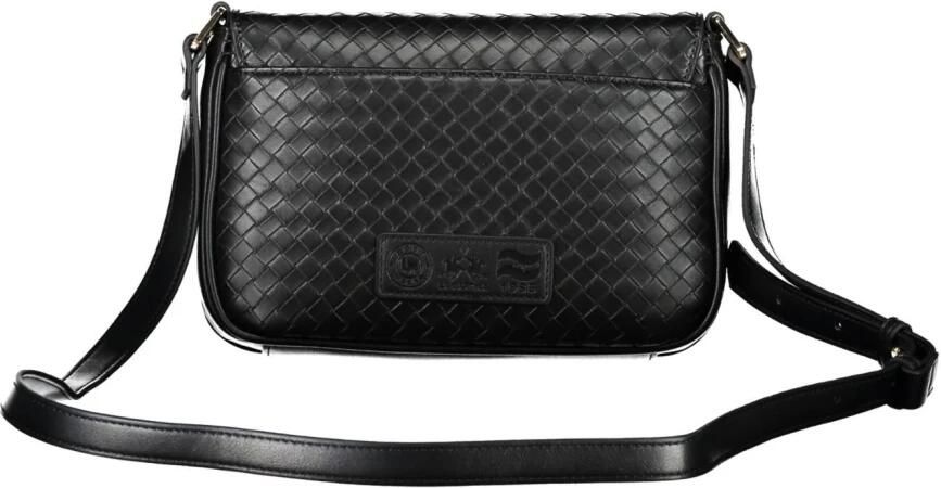 LA MARTINA Elegante zwarte schoudertas met contrasterende details Black Dames - Foto 3