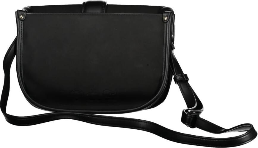 LA MARTINA Zwarte Polyurethaan Handtas met Verstelbare Schouderband Black Dames - Foto 3