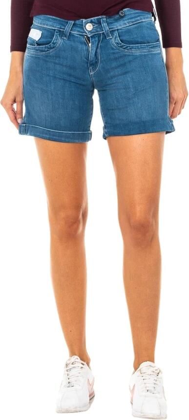 LA MARTINA Denim Shorts met Geborduurd Ontwerp Blue Dames - Foto 3
