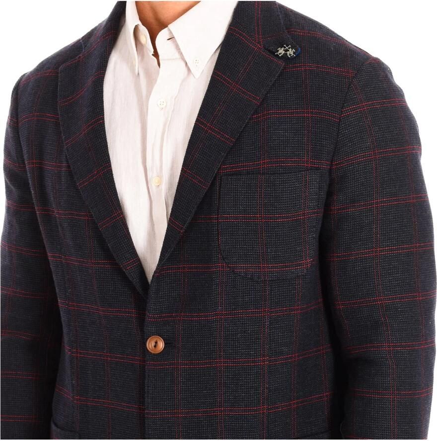 LA MARTINA Lange Mouw Americana Shirt Black Heren