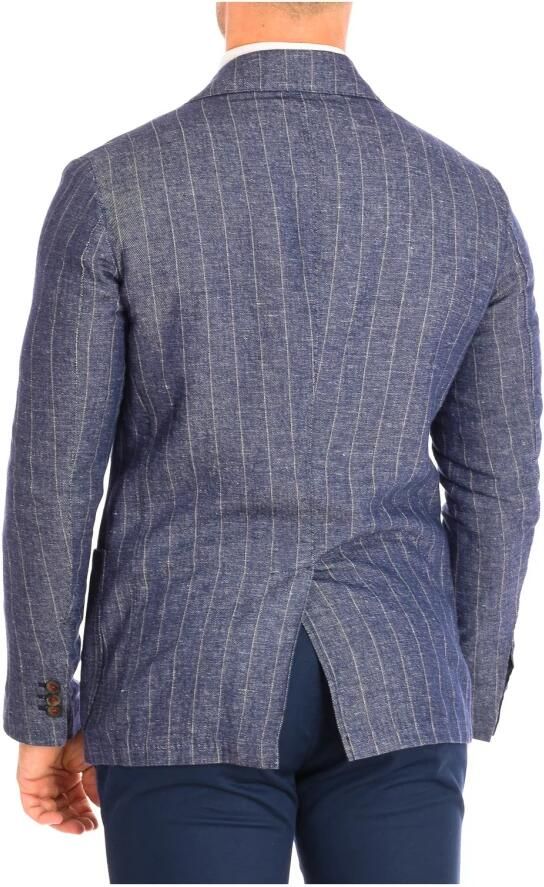 LA MARTINA Blauwe Americana met Lange Mouwen Blue Heren - Foto 2