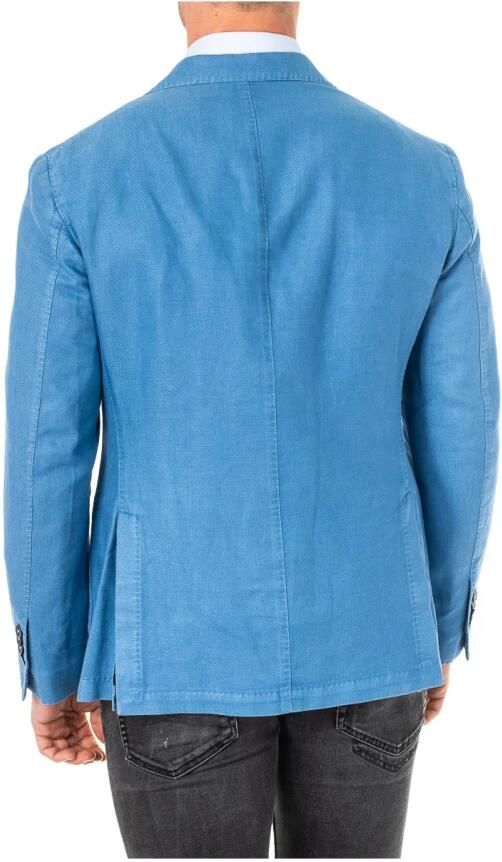 LA MARTINA Blauwe Americana Jas met Lange Mouwen Blue Heren - Foto 2