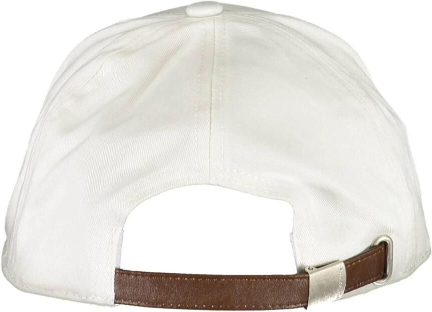 LA MARTINA Elegante zonneklep met geborduurd logo White Unisex