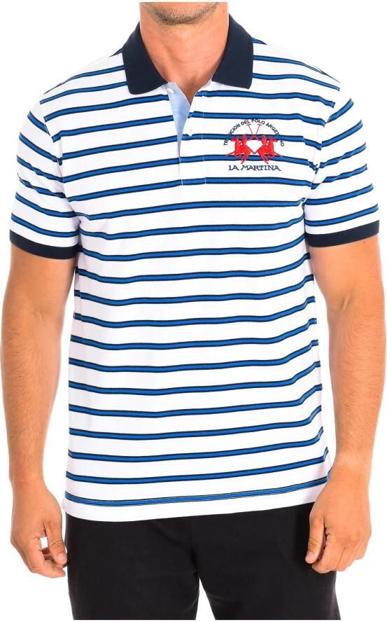 LA MARTINA Gestreept poloshirt met korte mouwen White Heren - Foto 3