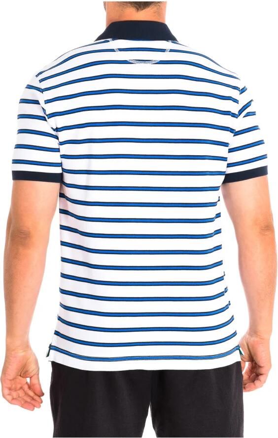 LA MARTINA Gestreept poloshirt met korte mouwen White Heren - Foto 2