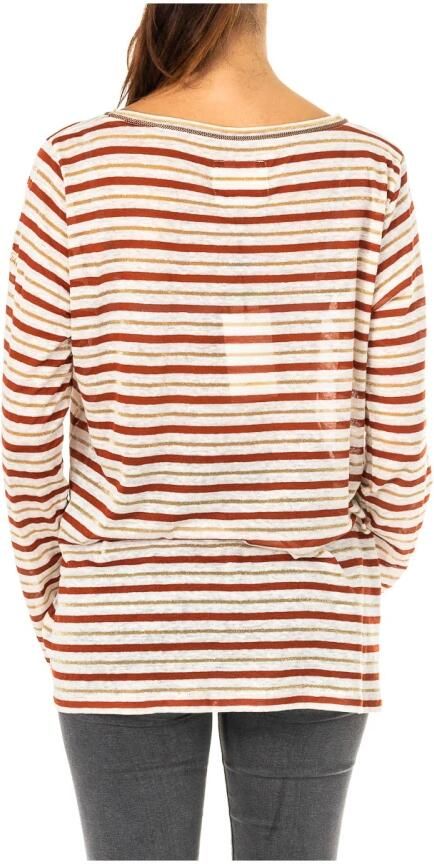 LA MARTINA Gestreept T-shirt met lange mouwen Multicolor Dames - Foto 2