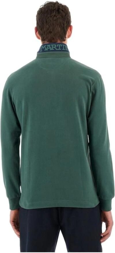 LA MARTINA Groen Polo Shirt met Lange Mouwen en Blauw Logo Green Heren - Foto 2