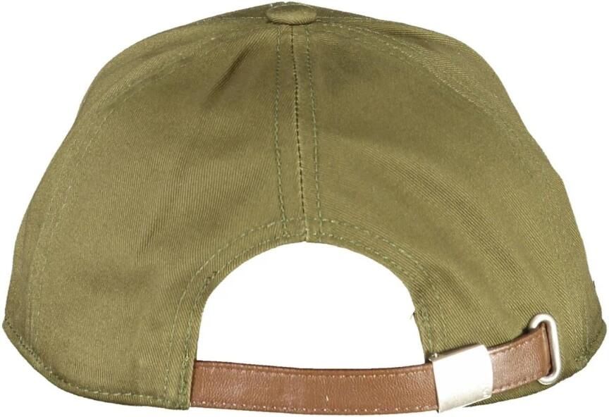 LA MARTINA Groene katoenen zonneklep met elegant borduurwerk Green Unisex