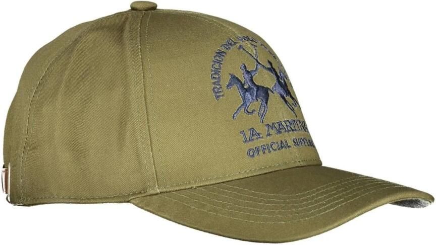 LA MARTINA Groene katoenen zonneklep met elegant borduurwerk Green Unisex - Foto 2