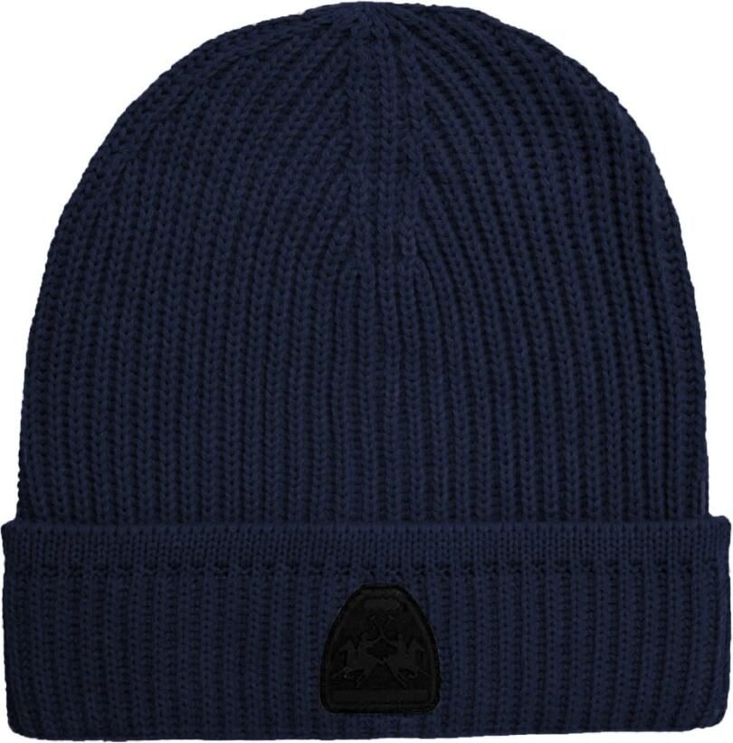 LA MARTINA Warme Acryl Beanie met Rubber Logo Blue Heren - Foto 3