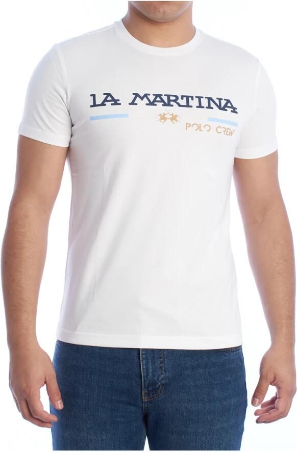 LA MARTINA Heren T-shirt met korte mouwen White Heren - Foto 4