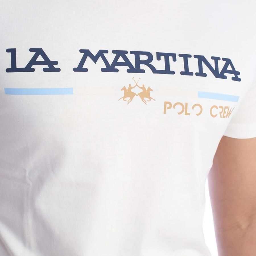 LA MARTINA Heren T-shirt met korte mouwen White Heren