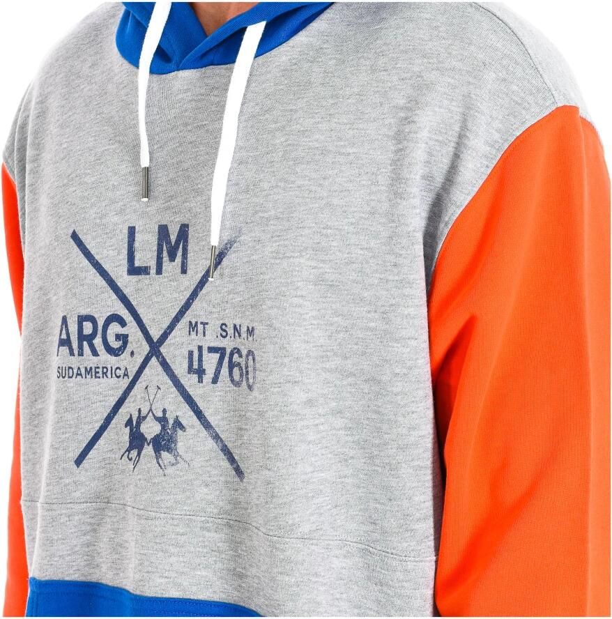 LA MARTINA Hoodie in Grijs-Multicolor Gray Heren