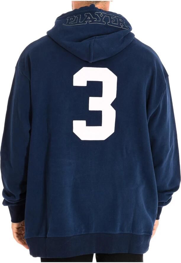 LA MARTINA Hoodie met geborduurd logo Blue Heren - Foto 2