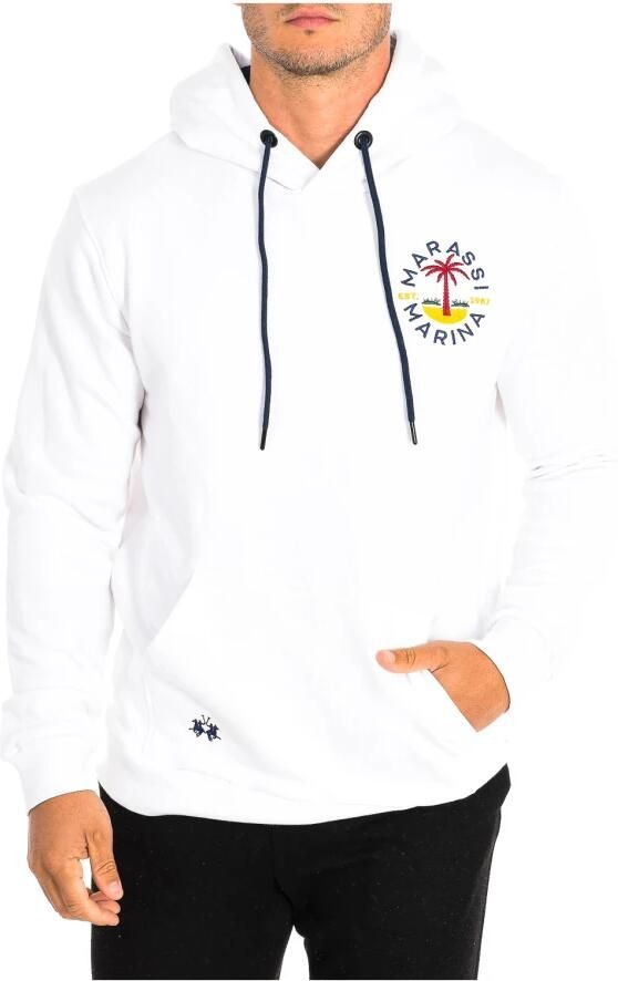 LA MARTINA Hoodie met geborduurd logo White Heren - Foto 3