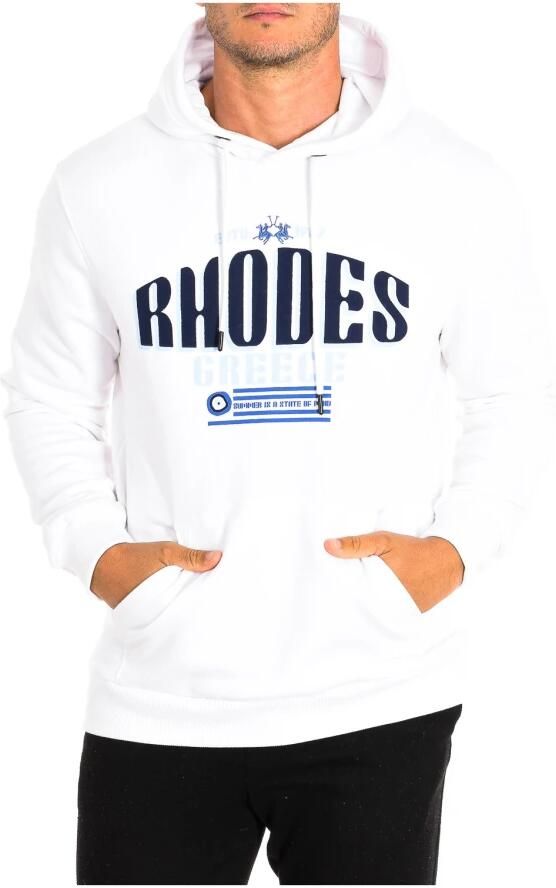 LA MARTINA Hoodie met geborduurd logo White Heren - Foto 3