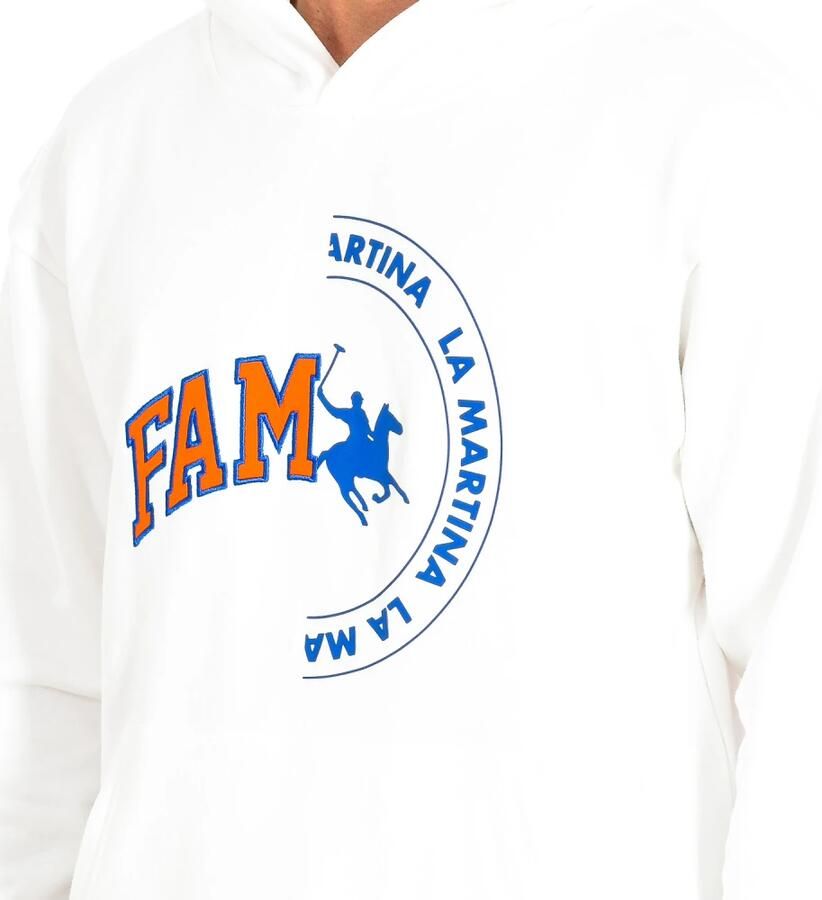 LA MARTINA Hoodie in het wit White Heren
