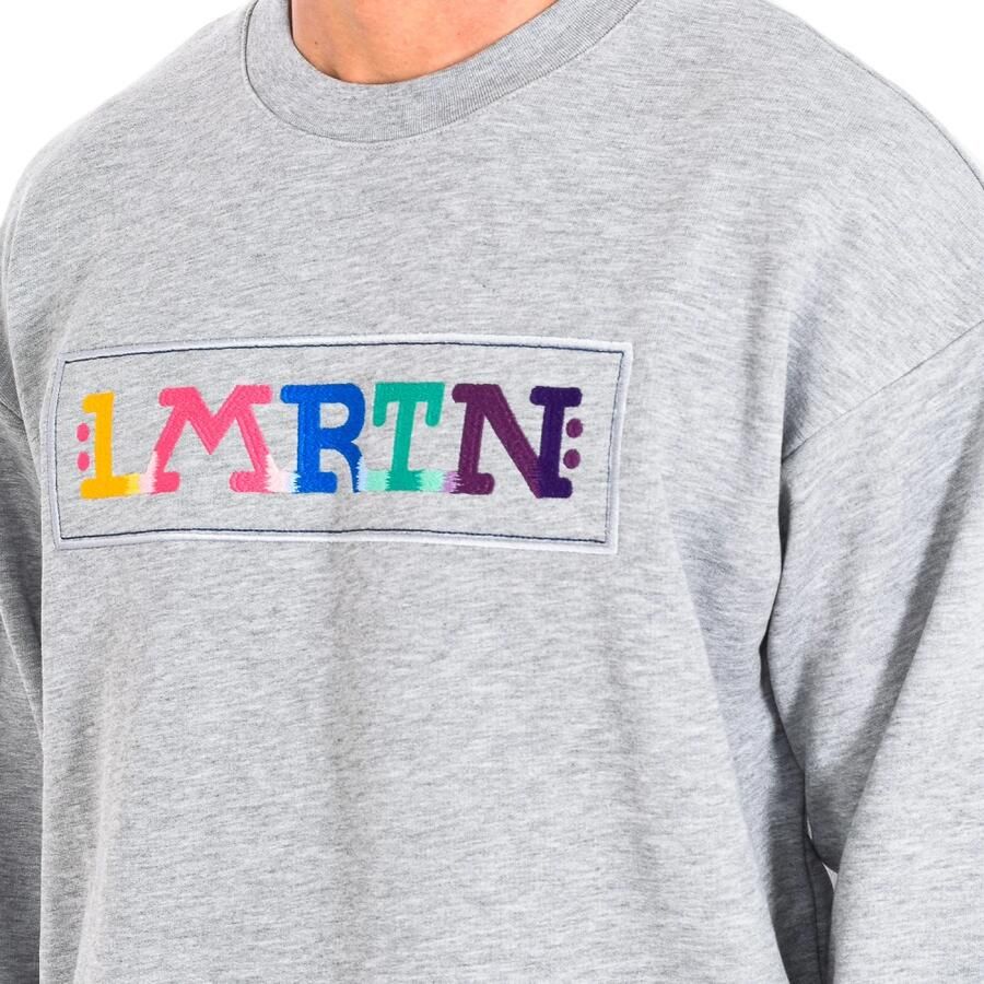 LA MARTINA Witte Heren Sweatshirt met Geborduurd Logo Gray Heren