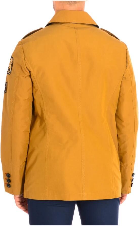 LA MARTINA Bruine Lange Mouw Jas Brown Heren - Foto 2